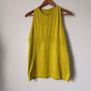 Lululemon Yellow Swiftly Tech Halter Tank Top Size 12